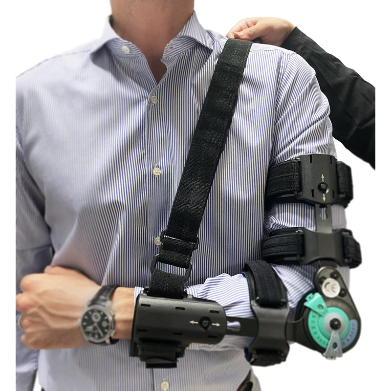 MEDWAY | Soporte para Codo Post-Operatorio Graduable Telescópico Color Negro