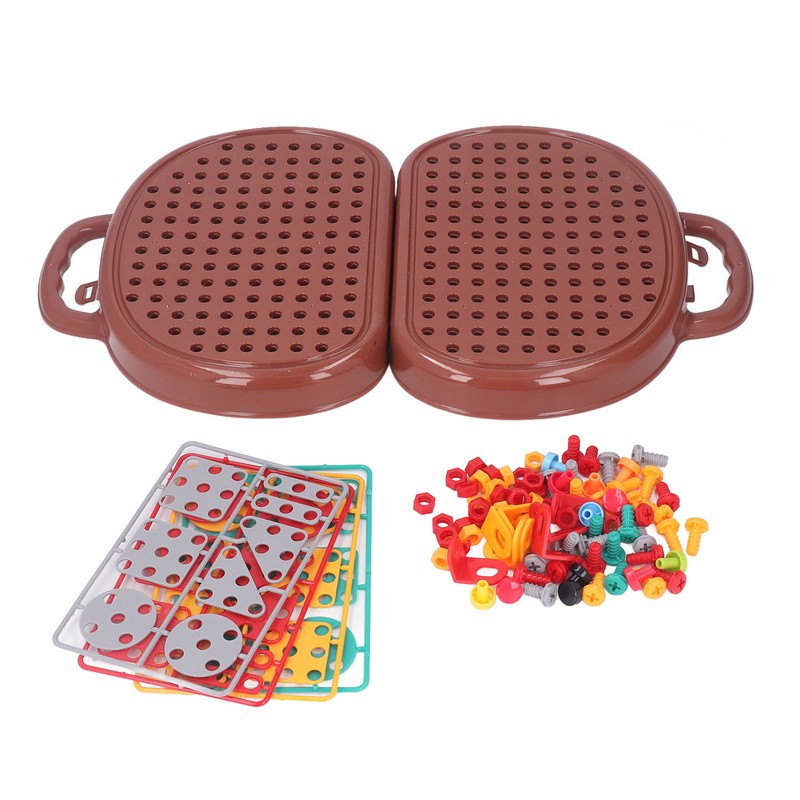 Drill Puzzle Set Steam Learning Toys with Electric Drill Screw