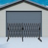Industrial Expandable Metal Barricade,18FT Folding Security Gate, Flexible Mobile Barrier