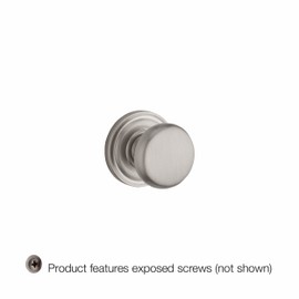 Baldwin Reserve 9BR3500-024 Traditional Round Half-Dummy Knob in Satin Nickel