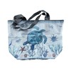 Large Beach Themed Patterned 7 Pocket Mesh Sand-Proof Beach Bag