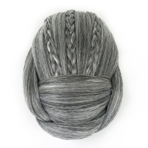 IMISSU Frauen geflochtene Chignon Tänzer Haarabdeckung Donut Haarteile Haargummis Perücke