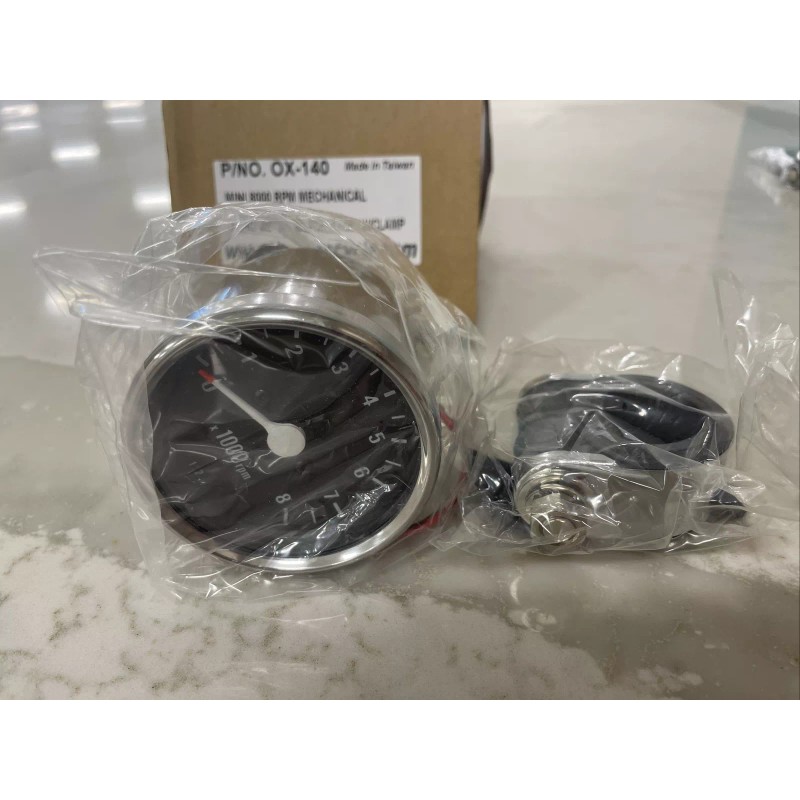 Mini 8000 RPM Mechanical Gauge With Clamp