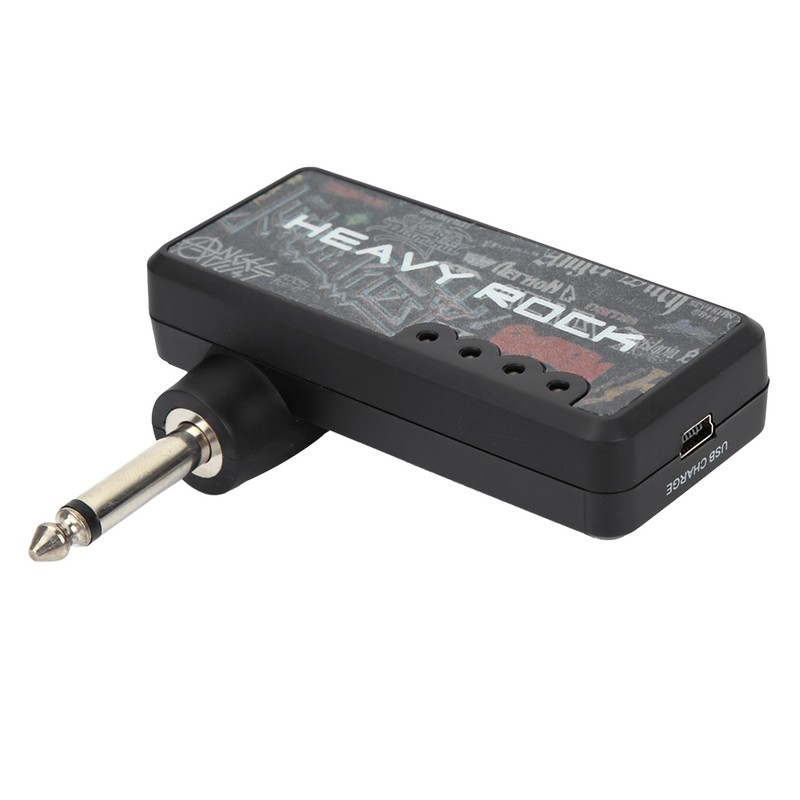 Portable Rechargeable Electric Guitar Plug Mute Headphone Amplifier Accessories