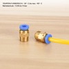 Push-Fit Connector, Quick Connector, Pack of 5 Pneumatic Screw Connection