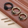 Mgoodoo 10Pcs Vintage Bronze Cabinet Knob Drawer Pull Ring Hardware