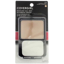 CoverGirl Ultimate Finish Liquid Powder Make Up, Classic Ivory [410] 0.40 oz (Pack of 2)