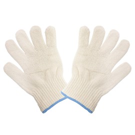 Bojueshaw 2pcs Heat-Resistant Baking Gloves,Non-Slip Hand Protection,Oven Gloves with Fingers for Grill BBQ Cooking Baking Soldering