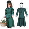 Milky Time Halloween Cosplay Western Style Maid Clothes Women's Green