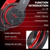 Bluetooth Headphones Over Ear, 6 EQ Modes Wireless Headphones Over