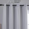 Anytime Home Curtains Blackout and Sheer Layered Solid Window Curtain