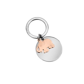 Morellato Lucky Collection Ladies Steel Elephant Keyring SD7176, Steel, rose gold, Luxurious
