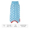 Dog Recovery Suit Blue Stars Pattern Prevents Licking Cotton Pet