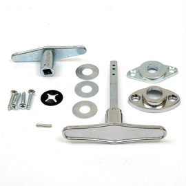 Garage Door Lock T - Handle Assembly (No Keys)
