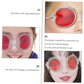WOONEKY Summer Cool Eye Patch Skincare 3pcs Fruit Pattern Eye Masks for Women Beauty Eye Shades Set