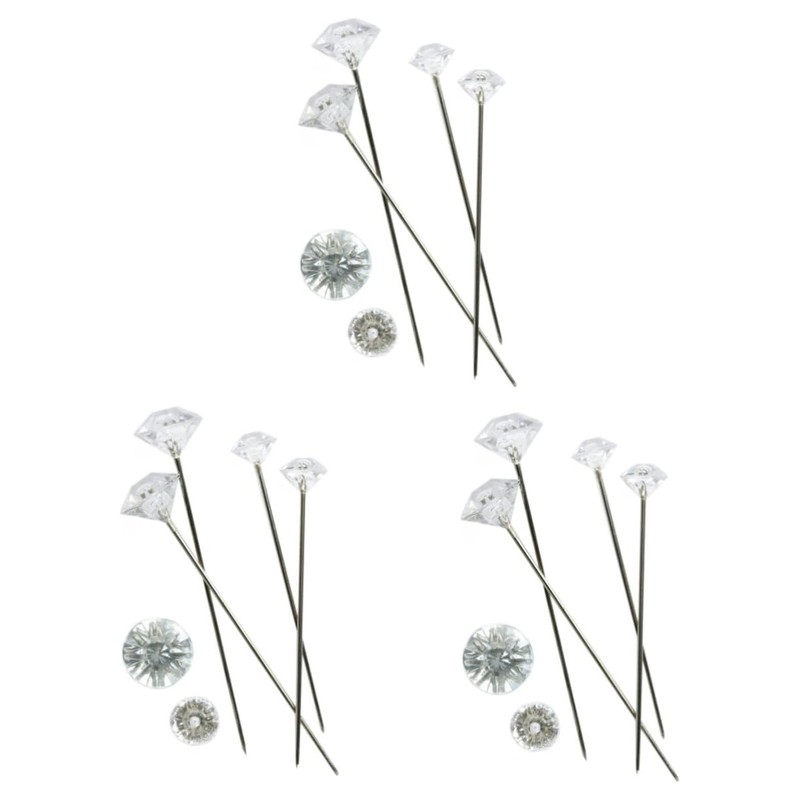 LALAFINA Sets Plastic Alloy Mm Buttonhole Gems Rhinestone Applique Wedding