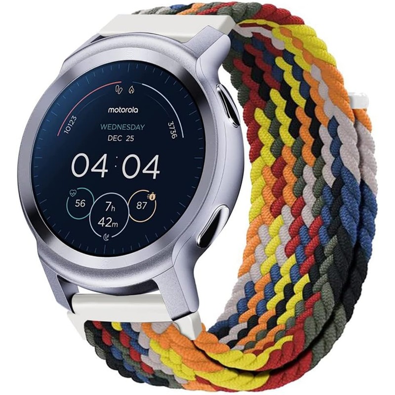 Correa Elástica Trenzada para Motorola Moto Watch 100 - Banda