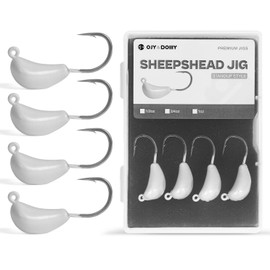 Sheepshead Jigs, Standup Style Jigheads with 4~10PCs, 3X Strengthened Hook Equipped with 1/2oz for Saltwater Fishing