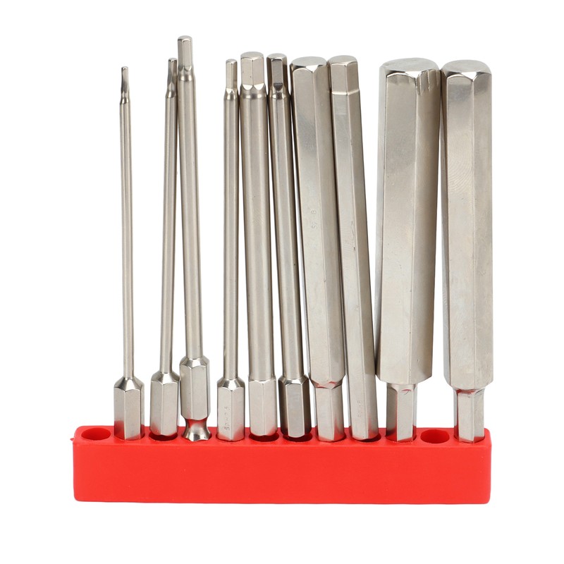 Hex Wrench Drill Bit 1/4in Shank Metric Sizes 1.5mm to