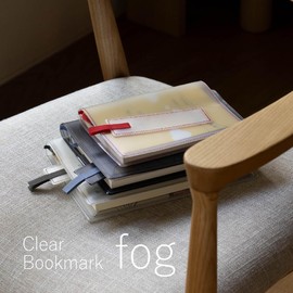 aso Clear Bookmark Fog Clear Bookmark Fog Bookmark Transparent See Through PVC (Black x Black) fg-m282-bl