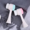 Double-Sided Facial Cleansing Pore Brush with Foam Maker Random Color 3ea