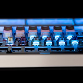 GK GAMAKAY Mercury Switch with LED Diffuser, Linear Mechanical Keyboard Switch 5 Pin Pre-lubed Switches for DIY Mechanical Gaming Keyboard (Mercury Swicth-45Pcs)