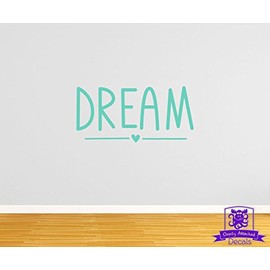 Overly Attached Decals Cute Dream Typography Wall Home Decor Vinyl Decal - 24" Mint