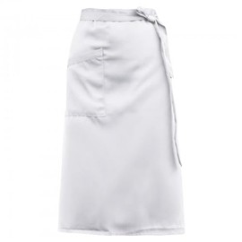 Apron with Pocket, Waist Apron, Short Apron, Cooking Apron with Pocket, Half Length Long Waist Apron, Work Apron for Men Women Men Kitchen Restaurant Bistro Florist, White