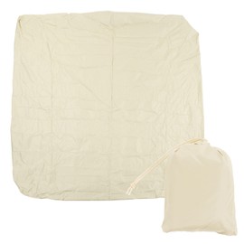 FLEXMAN Hot Tub Cover, Foldable SPA Cover, Square Waterproof Weather Resistant Hot Tub Cover for Outdoor Bathtubs and Hot Springs (Beige)