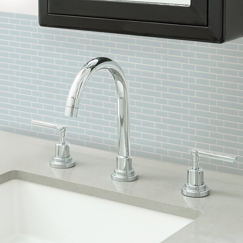 In Home NH2361 Sea Glass Peel & Stick Backsplash Tiles,