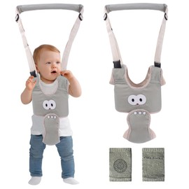 ZXTGBQ Walker for Baby, Adjustable Baby Running Harness, Toddler Foot Assistant, Breathable Standing Walking Learning Aid Walk, Baby Walking Aid for Toddlers, 6-36 Months (Grey)