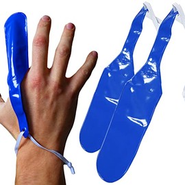 Twin Pack (Pair) - RE-GEN Blue Catering Kitchen Adjustable Dressing Cot Protection Finger Stall (Medium)