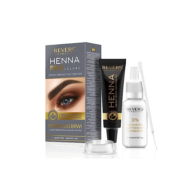 Eyebrow Colour Graphite Grey Hen Kit with Argan Oil and