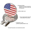 KOFULL Golf Hat Clip& Golf Marker US Flag Stainless Steel