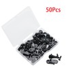 Pocoxll 50 Pack Black Glass Window Retainer Clips，Mirror Fixing Clips（Includes
