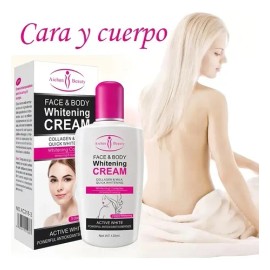 Crema blanqueadora corporal con leche y jazmín  nutre e ilumina la piel                                                                               