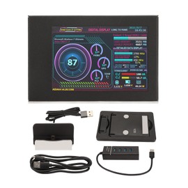 3.5in IPS PC Temp Monitor USB Mini Screen AIDA64 PC CPU RAM Data Temperature Display for Raspberry Pi for Linux for Windows