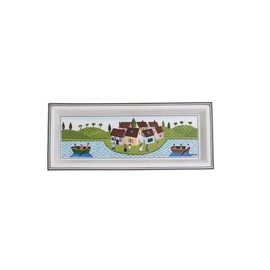 Villeroy und Boch Design Naif Gifts Rechteckige Schale, Premium Porzellan, Weiß/Bunt