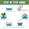 QISHENG - 4 Pack Microgreens Grow Kit,Soil-Free Cultivation Germination Tray,BPA-Free