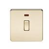 Knightsbridge SF8341NPB Screwless 20 A 1-Gang DP Switch, Polished Brass