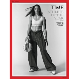 TIME Magazine 2024 Athlete of the Year Caitlin Clark: Issue dated 30/12/24, Europe Edition