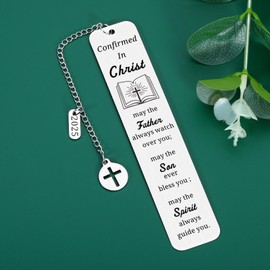 Confirmation Gifts for Teen Girls Confirmation Gifts for Teenage Boys Baptism Gift for Men Women Catholic Easter Basket Stuffer for Kids Confirmation Bookmark 2025 Faith Based Gift Confirmed in Christ