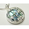 Sterling Silver Avalon Abalone Shell Pendant Necklace with 45cm Silver