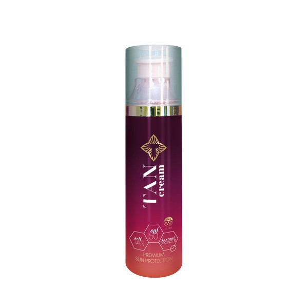 Tancream Award Winning All-In-One Tan, Sun Protection SPF50 and Luxury Moisturizer with Gift Box