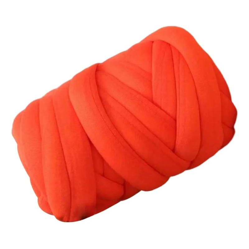 Hilado Grueso Del Poliéster Del Algodón Que Hace Naranja