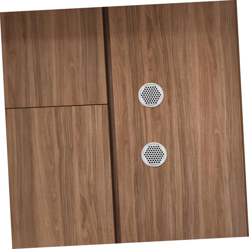 TEHAUX 6pcs Stainless Steel Round Air Vent Covers for Wardrobe