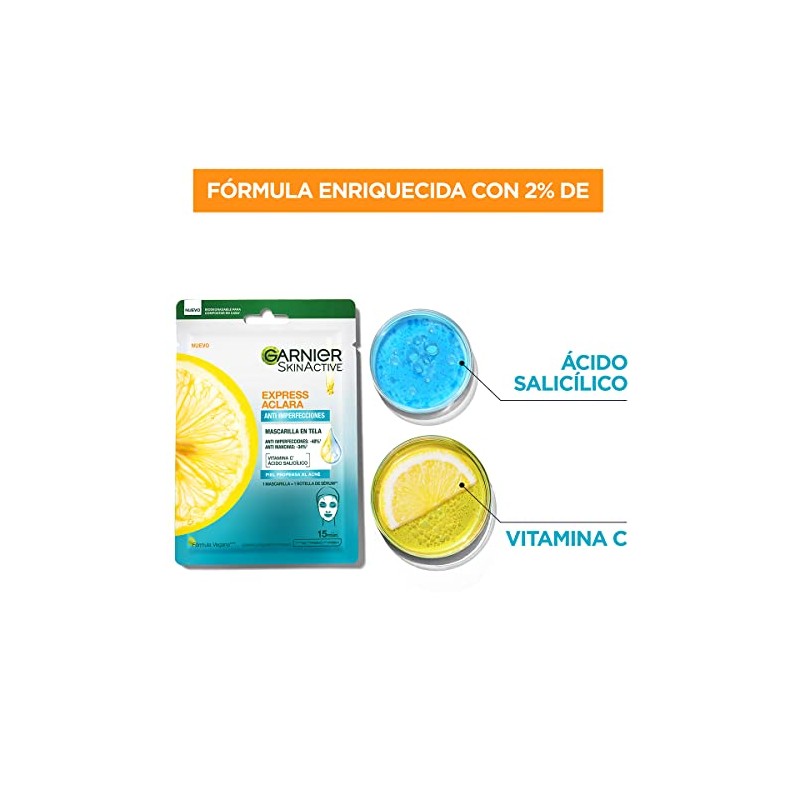 Garnier Express Aclara Mascarilla Anti Acné 23g