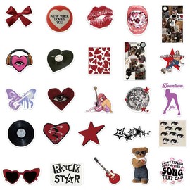 50Pcs Cool Stickers Y2K Girls Stickers Waterproof Vinyl Stickers for Water Bottle, Decoration DIY Skateboard Laptop Phone Bike Graffiti Kids Toys Trend Cartoon Decals