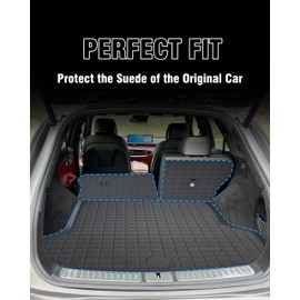 YEBOOCA Cargo Liner Compatible with 2021-2025 Genesis GV80 Trunk Mat Back Seat Cover Protector(Backrest+Trunk Mat)(for 2021-2025 Genesis GV80)