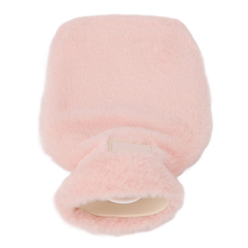 PVC Hot Water Bag with Soft Plush Cover Leakproof Winter